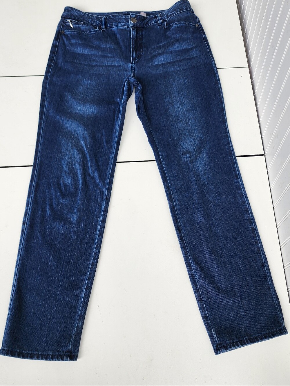 Chico’s So Slimming Blue Denim Ankle Jeans 1.5 M (10)
